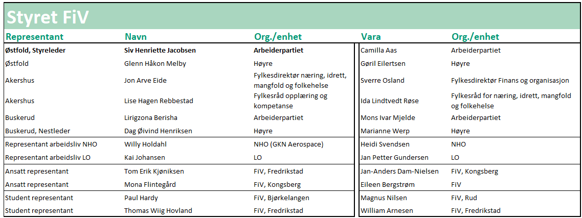 Styret FiV 2024-2028