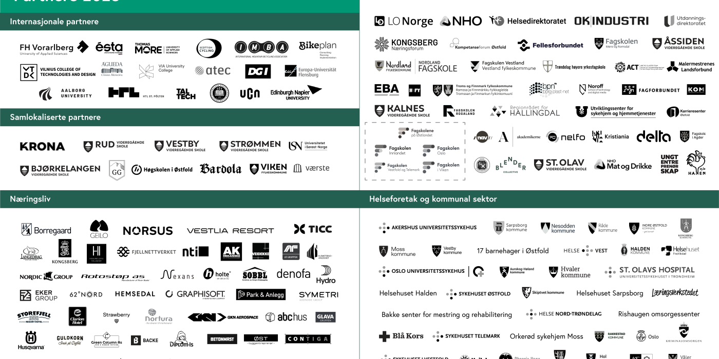 Logoene til samarbeidspartnerne våre