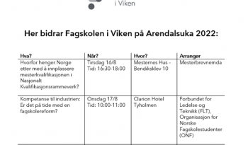 Arendalsuka 2022 program FiV